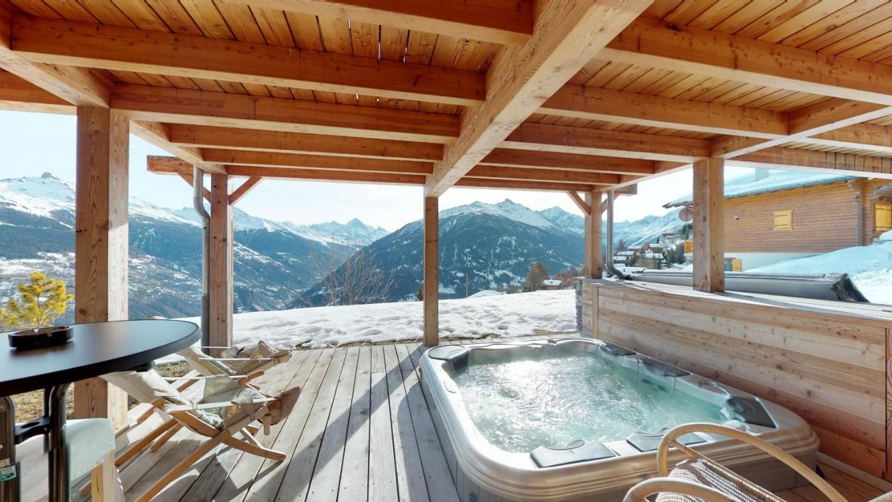 Etoiles Des Neiges Luxe & Jacuzzi Chalet 12 Pers By Alpvision Residences Hérémence 外观 照片